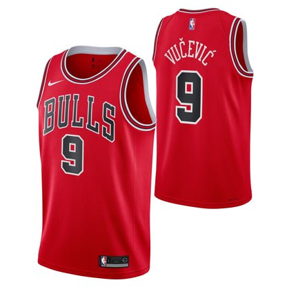 Chicago Bulls Nikola Vucevic Red Nike Swingman Icon Jersey