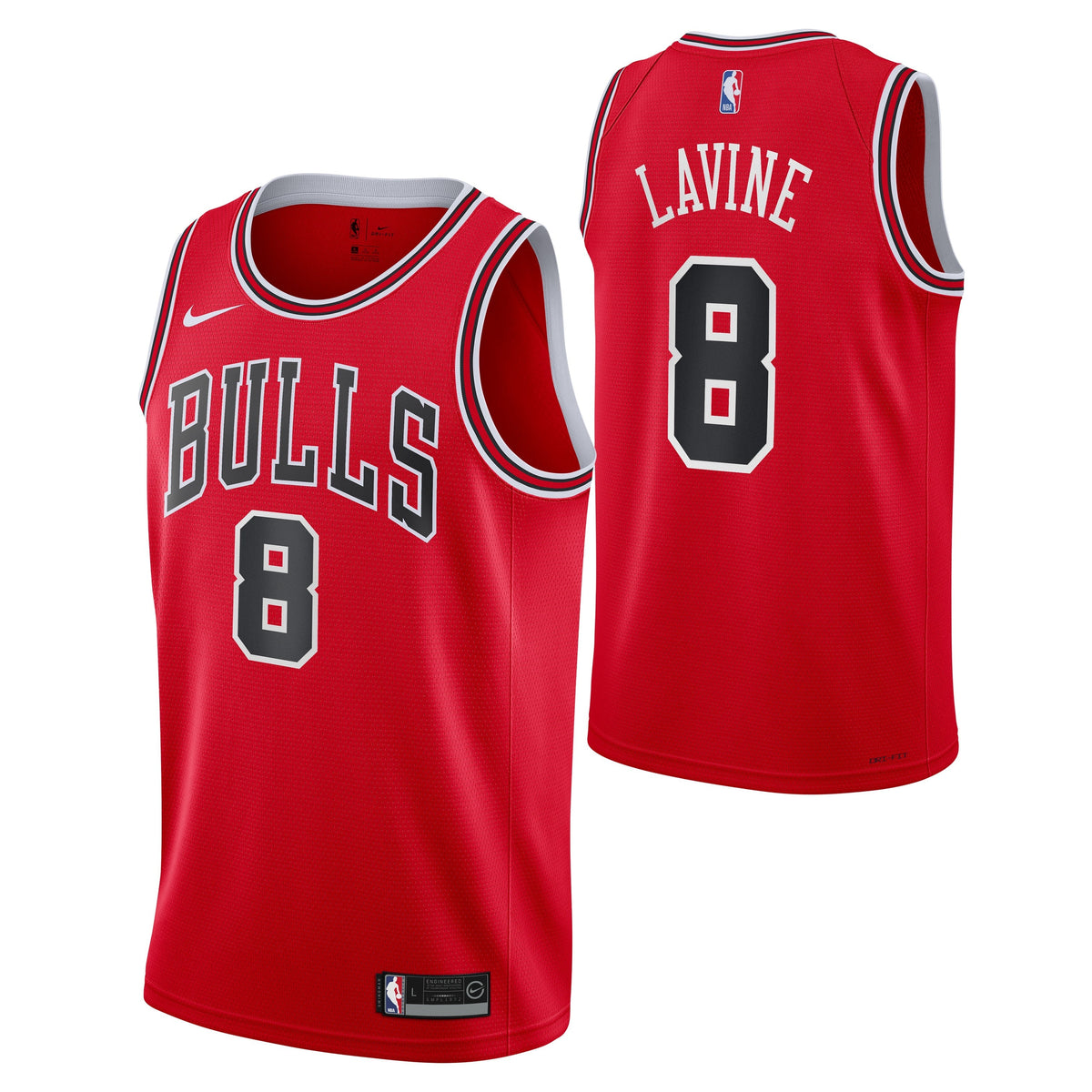 Chicago Bulls Zach Lavine Red Nike Swingman Icon Jersey