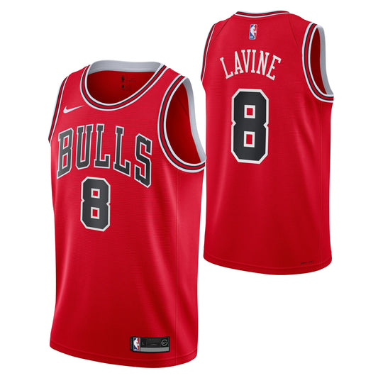 Chicago Bulls Zach Lavine Red Nike Swingman Icon Jersey