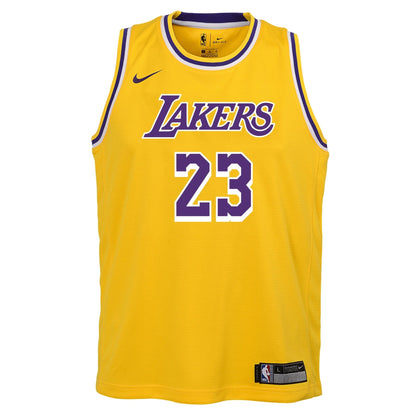 Los Angeles Lakers LeBron James Nike Gold Swingman Jersey - Icon Edition