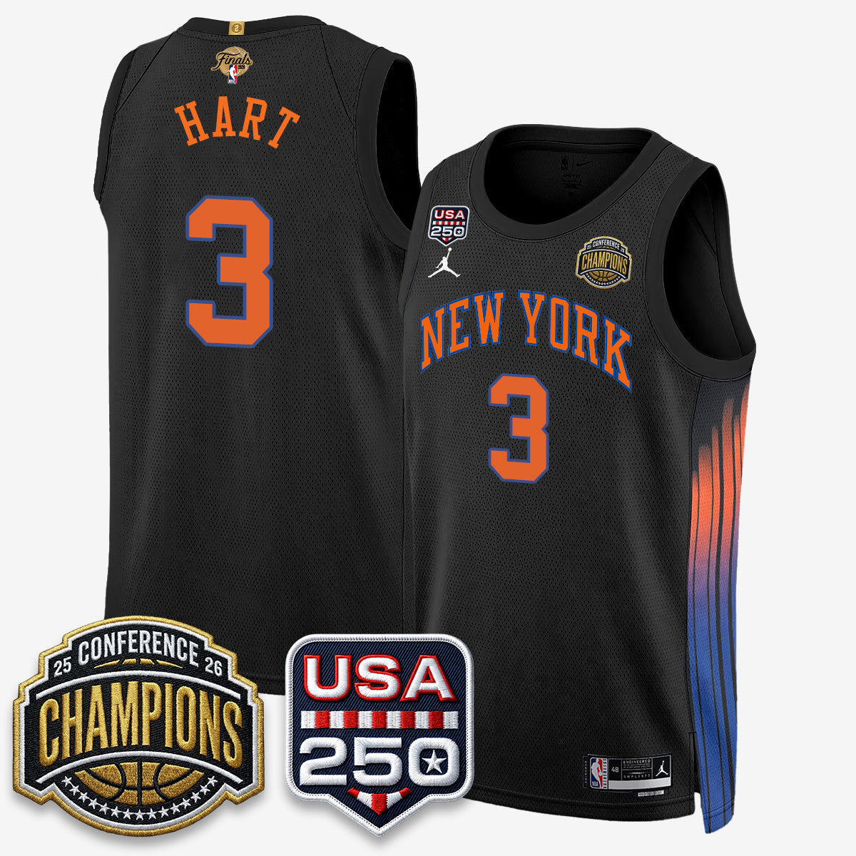 NYK 2026 NBA Eastern Conference Champions City Cream Edition Jersey V2- Stitched