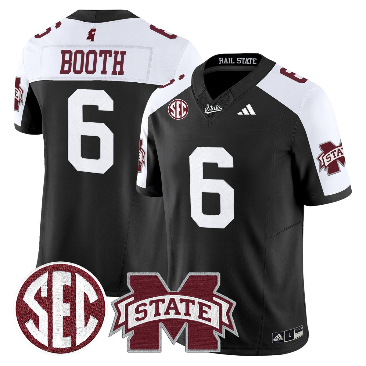 Men's Mississippi State Bulldogs 'Dark Mode' Vapor Limited Jersey - All Stitched