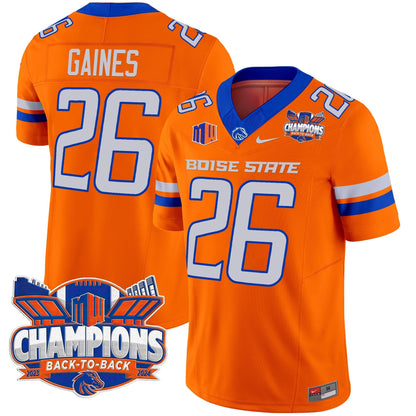 Men's Boise State Broncos 2024 Back To Back Champions Vapor Limited Jersey - All Stitched