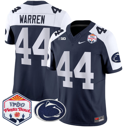 Men's Penn State Nittany Lions 2024 The Fiesta Bowl Patch Vapor Limited Jersey - All Stitched
