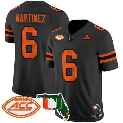 Men's Miami Hurricanes 2024 Florida Patch Vapor Limited Jersey - All Stitched