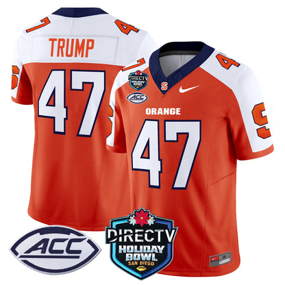 Men's Syracuse Orange 2025 Holiday Bowl Patch Vapor Limited Jersey - All Stitched