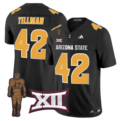 Men's Arizona State Sun Devils 2024 Pat Tillman Honoring Patch Vapor Limited Jersey V2 - All Stitched