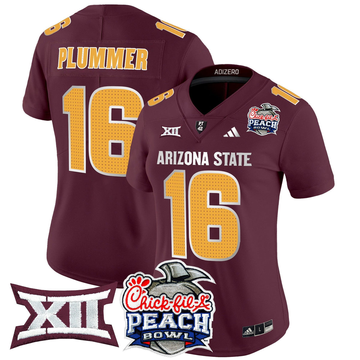 Women's Arizona State Sun Devils 2025 Peach Bowl Vapor Limited Jersey V2 - All Stitched