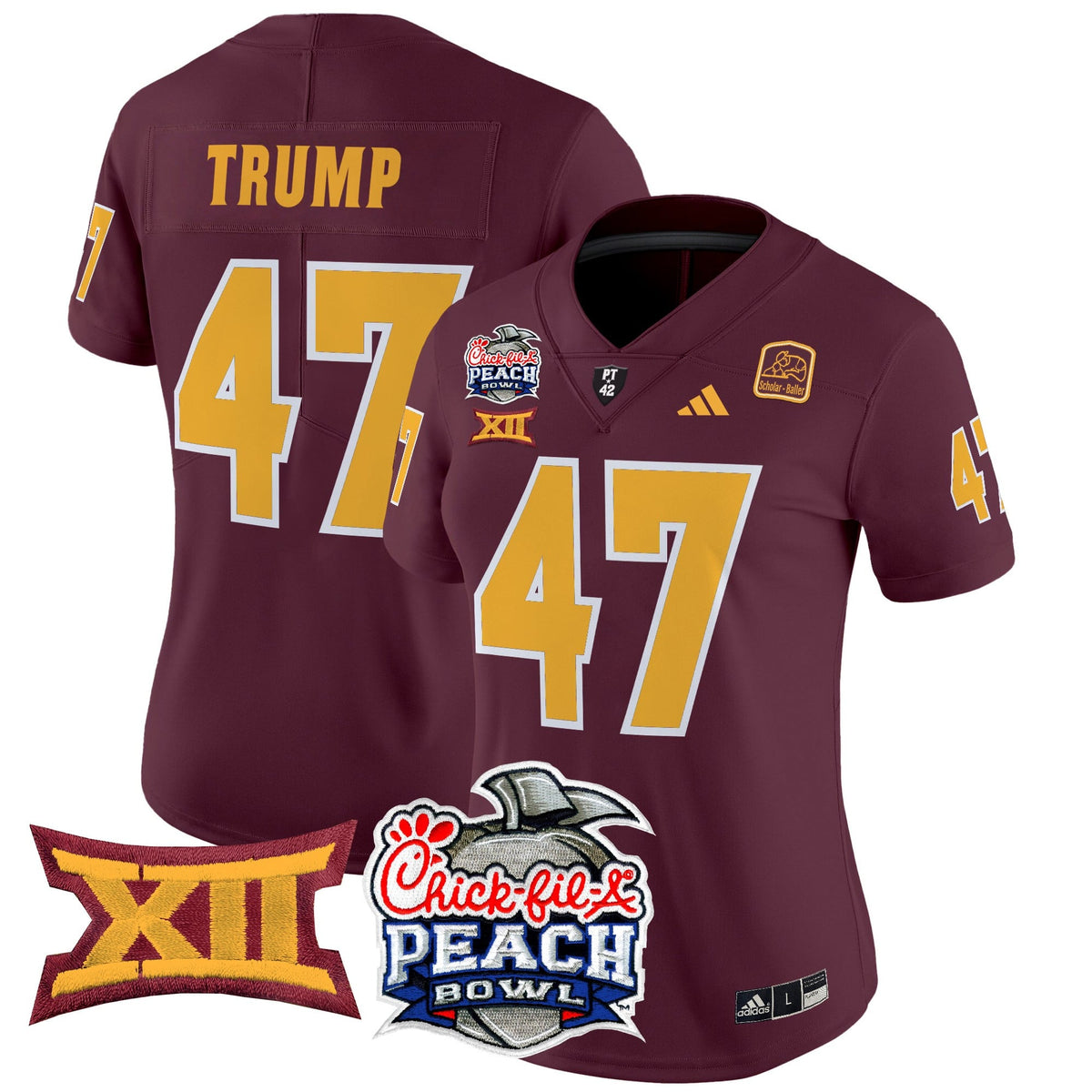 Women's Arizona State Sun Devils 2025 Peach Bowl Vapor Limited Jersey - All Stitched