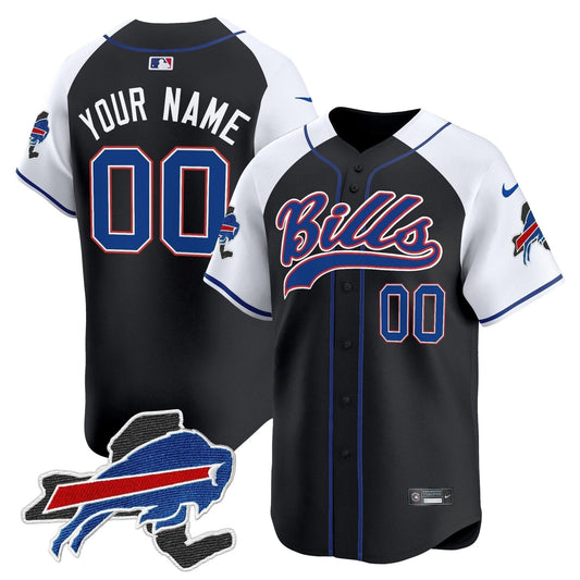 Buffalo Bills 2024 New York Patch Vapor Baseball Custom Jersey - All Stitched
