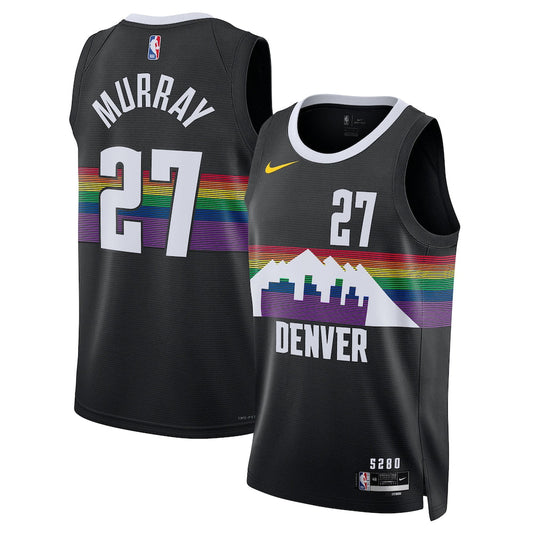 Denver Nuggets 202526 City Edition Swingman Jersey Black Jamal Murray Unisex | RTJ13315