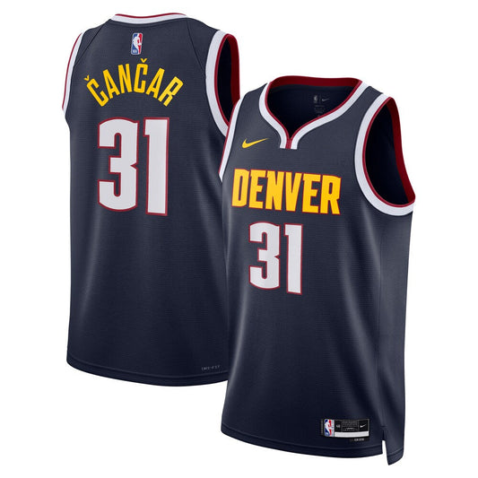 Denver Nuggets Icon Edition Swingman Jersey Navy Vlatko Anar Unisex | Stitched Jersey RTJS 12047