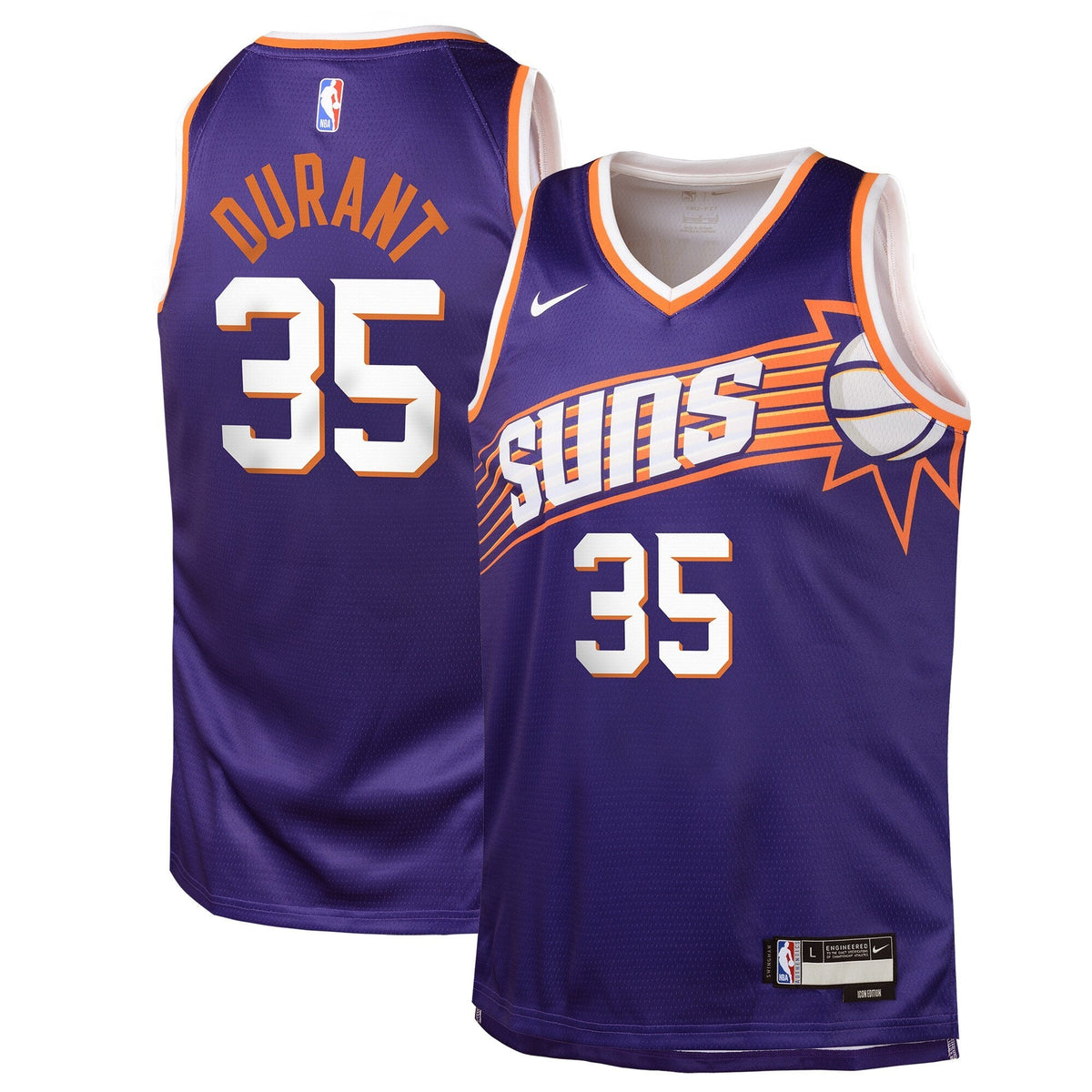Kevin Durant Phoenix Suns Nike Purple Icon Edition Swingman Jersey